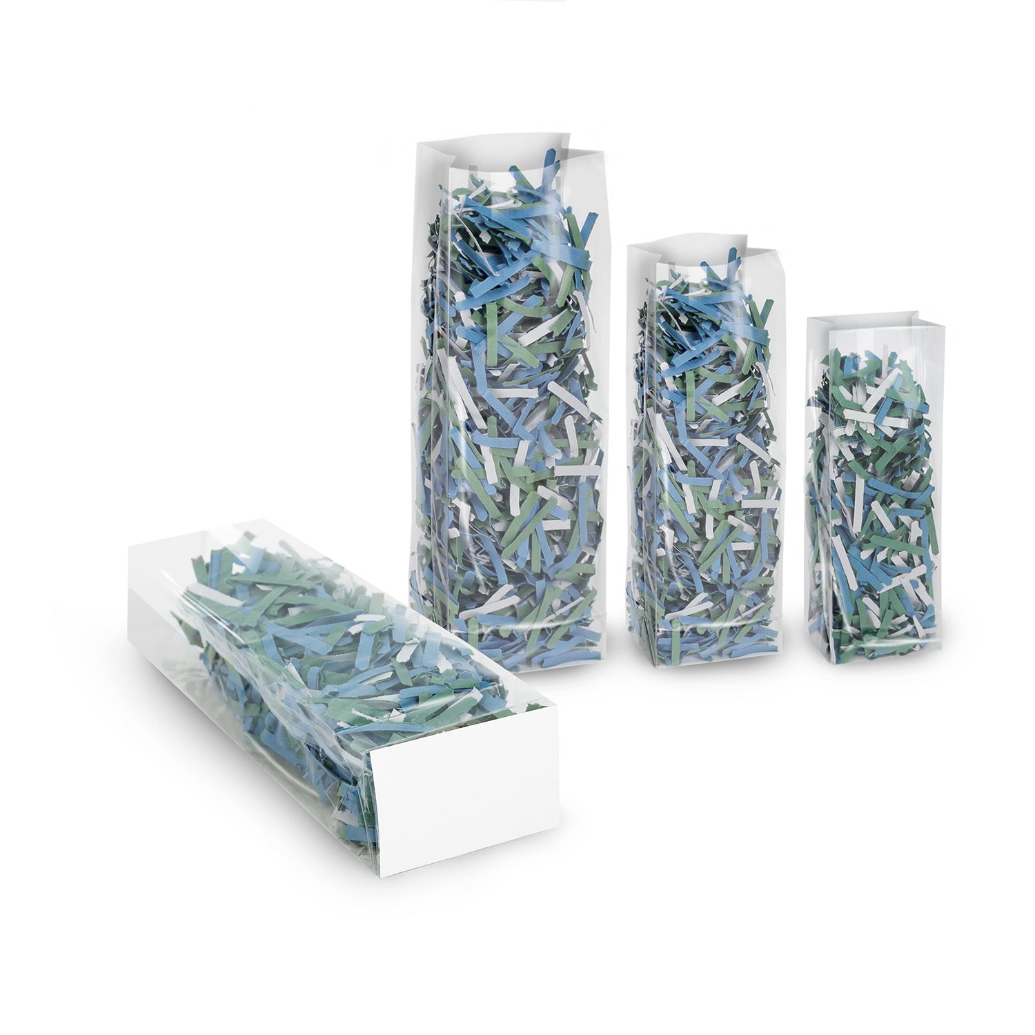 CELLO BAG WITH SIDE GUSSET AND CARDBOARD