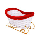 White Sleigh Basket