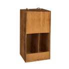 TWO BOTTLE WOOD BOX