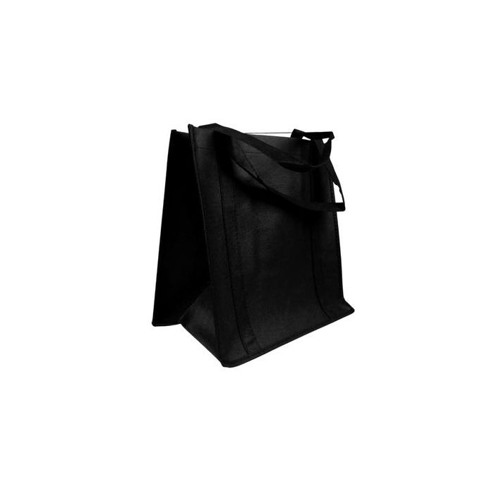 Reusable Grocery Tote Bags 12 x8 x12 Black 100